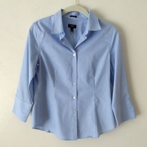 Wrinkle Resistant Blue Button Down